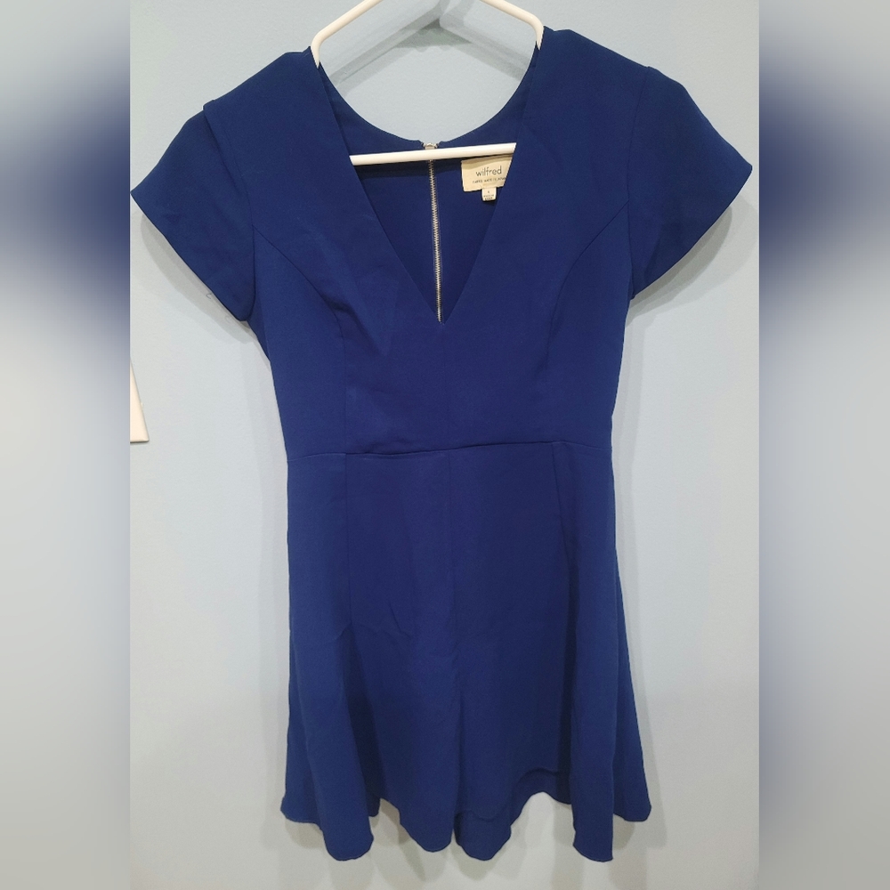 ARITZIA WILFRED Royal Blue Dress